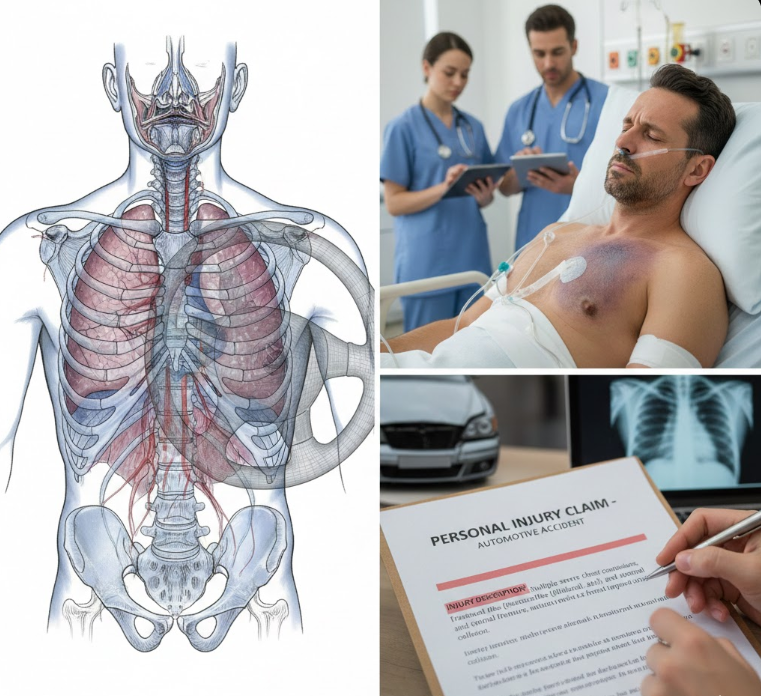 chest contusions after a car accident